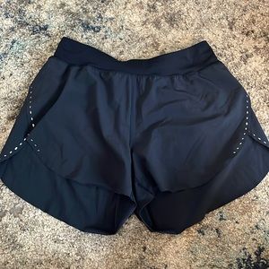 Lululemon Fast & Free High Rise Reflective Short Navy 3" Size 4